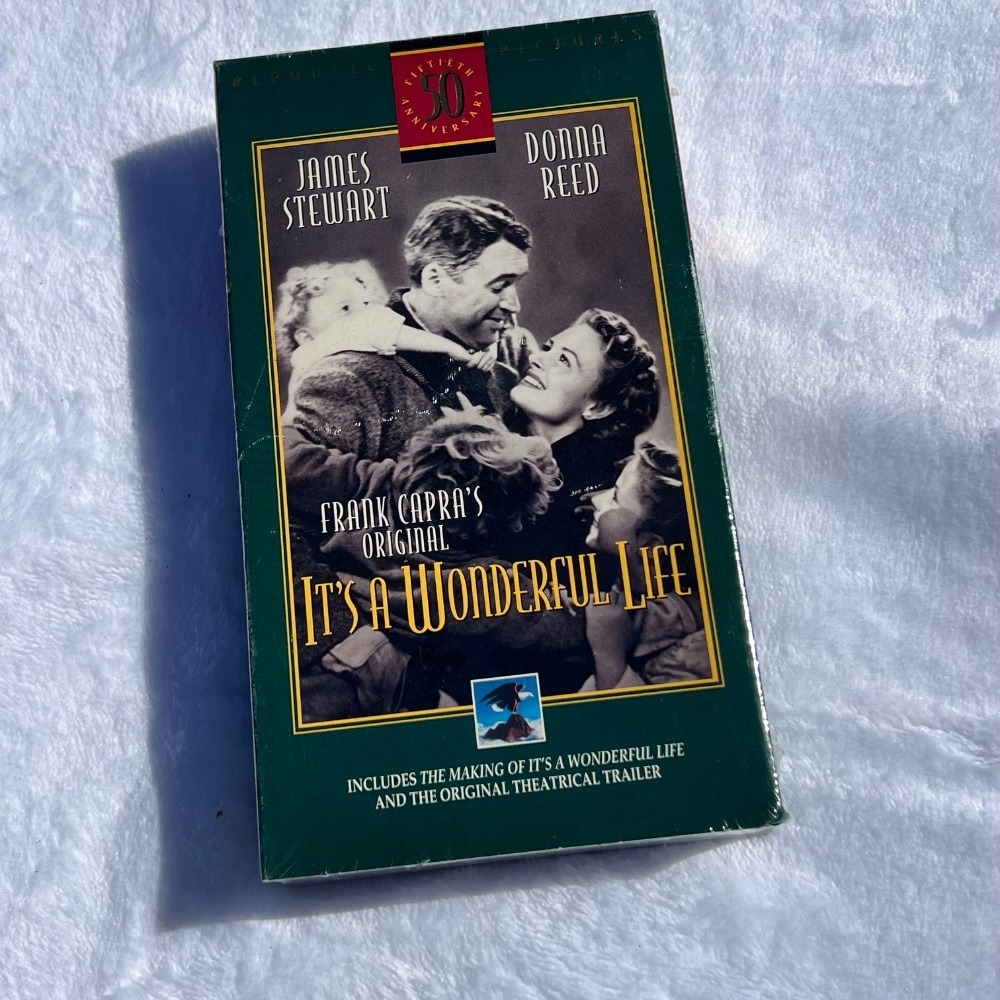 It's a Wonderful Life VHS 50th Anniversary Edition James Stewart Donna Reed